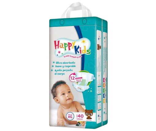 Pañal Happy Kids Talla Xg / Cont. 40