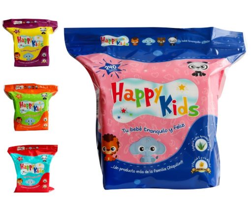 Toallitas Húmedas Happy Kids / 240 Uds